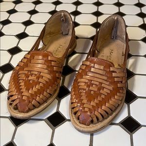 Leather Huarache Sandals